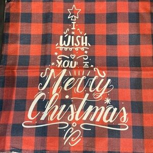 Christmas plaid pillow cover 17 1/2 x 17 1/2